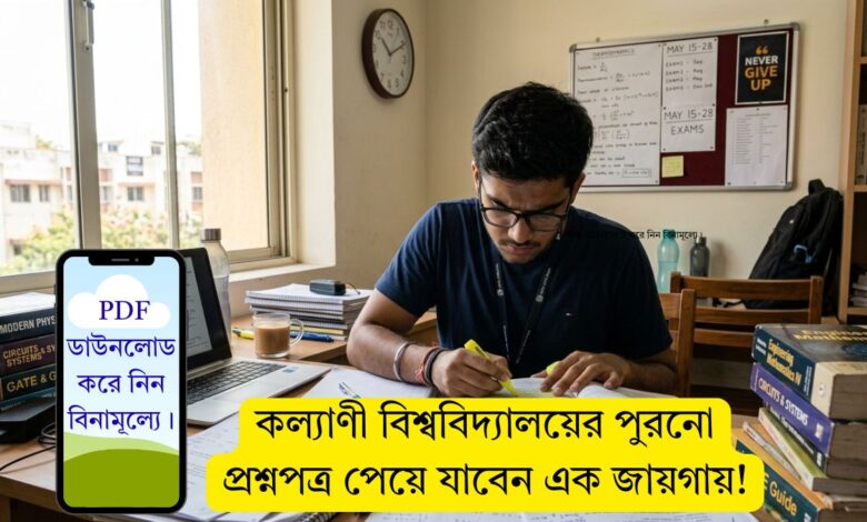 কল্যাণী বিশ্ববিদ্যালয়ের পুরনো প্রশ্নপত্র পেয়ে যাবেন এক জায়গায়! PDF ডাউনলোড করে নিন বিনামূল্যে।