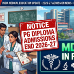 Medical Body Ends PG Diploma Admissions After 2026-27, MD/MS in Focus: Major Change in Medical Education